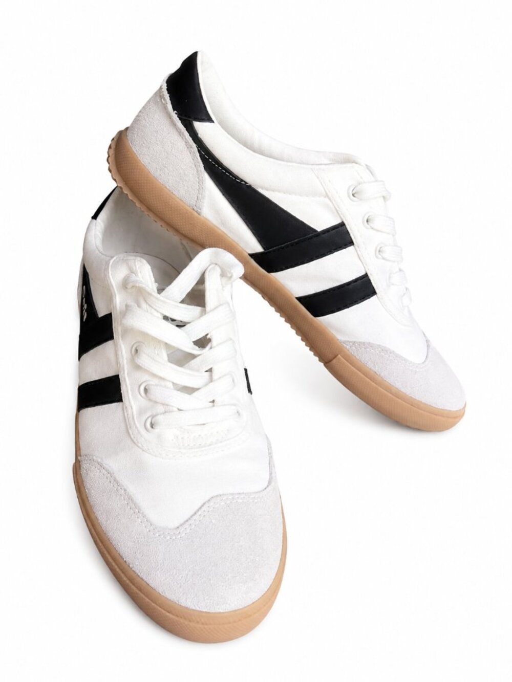 Anthropologie Gola Badminton Off White Black Court Sneakers 8.5